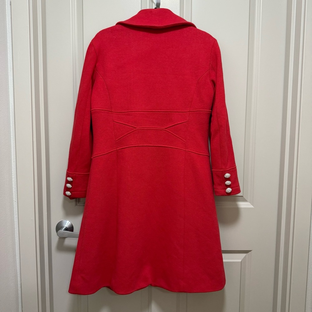INC International Concepts Red Trench Coat - Picture 6 of 8